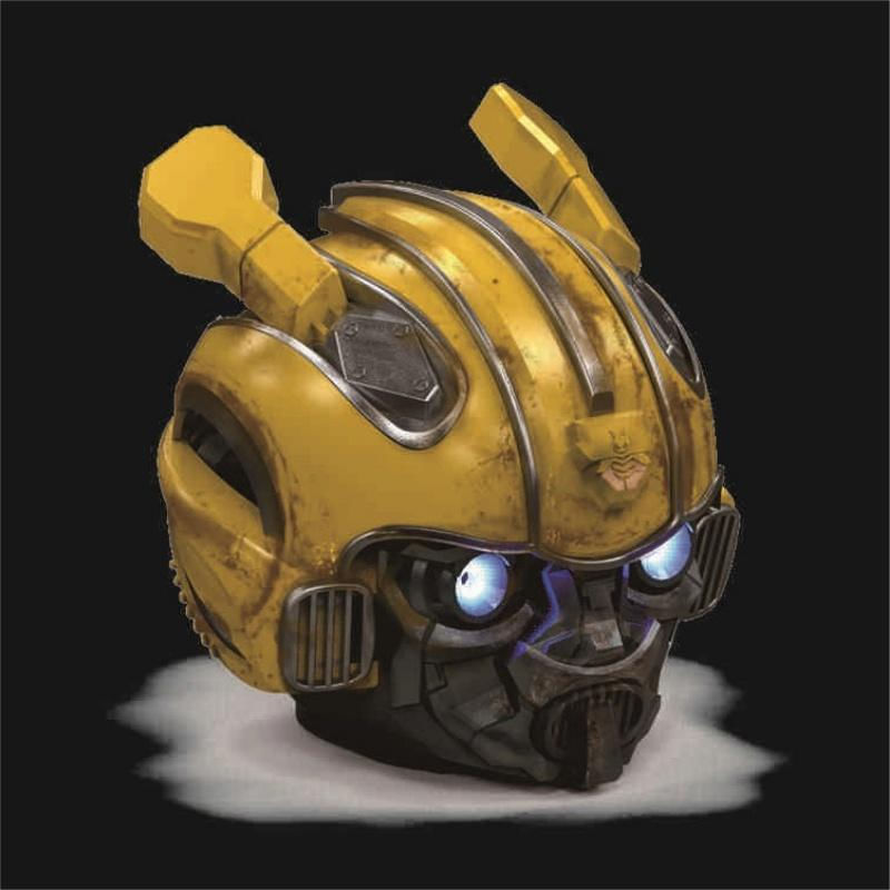 Caixa de Som Bluetooth Mini Sem Fio Figura de Filme Transformers amarelo