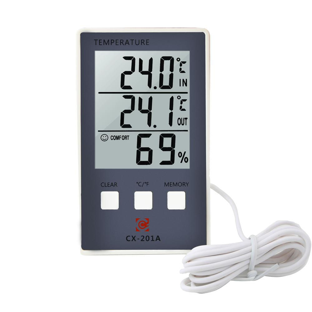 Termômetro Digital LCD Interno e Externo com Higrômetro