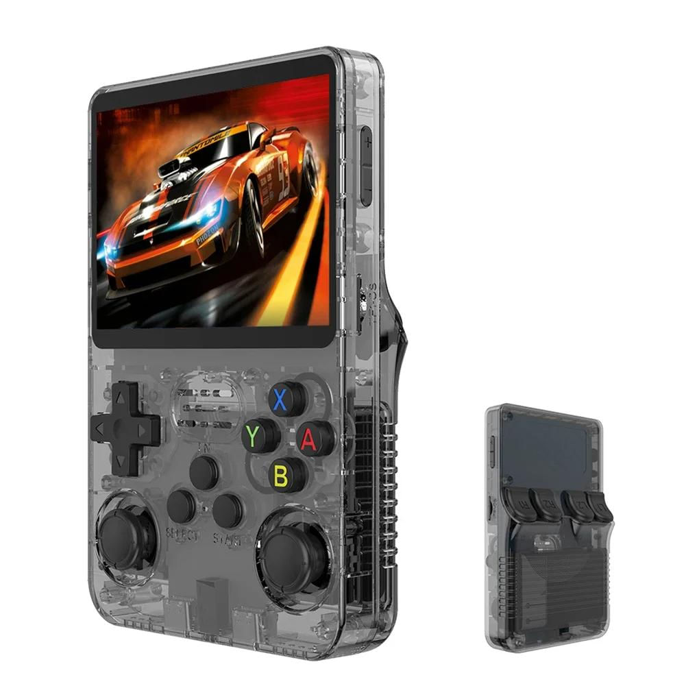 Console de Videogame Portátil Retro R36S com Sistema Linux e 15000 Jogos roxo