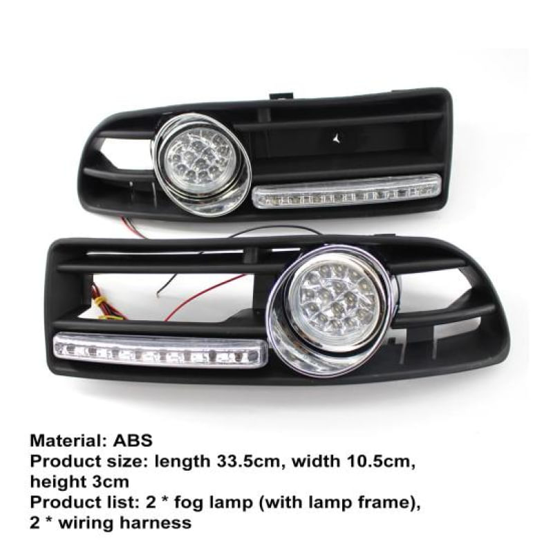 2 Peças de Farol de Neblina LED Super Brilhante para VW Bora 99-04