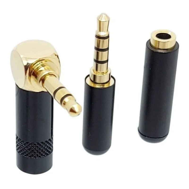 Kit 3 Plugs Conector Para Soldagem De Cabos P2 P3