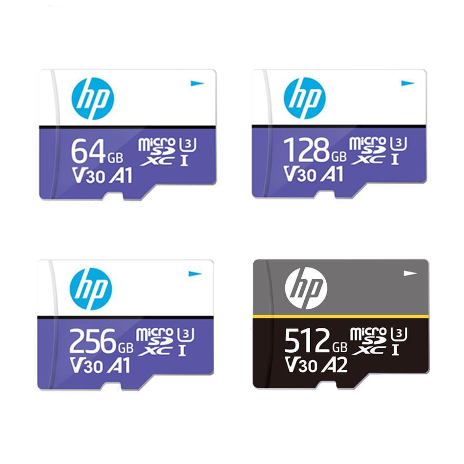 Cartão de Memória Micro SD HP 128/64GB TF 512GB U3 4K para Tablet e Smartphone