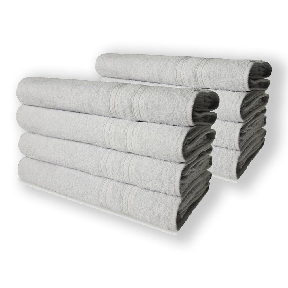 Kit 8 Toalhas de Banho Lisboa 100% Algodão 430g/m 80x150cm Branco