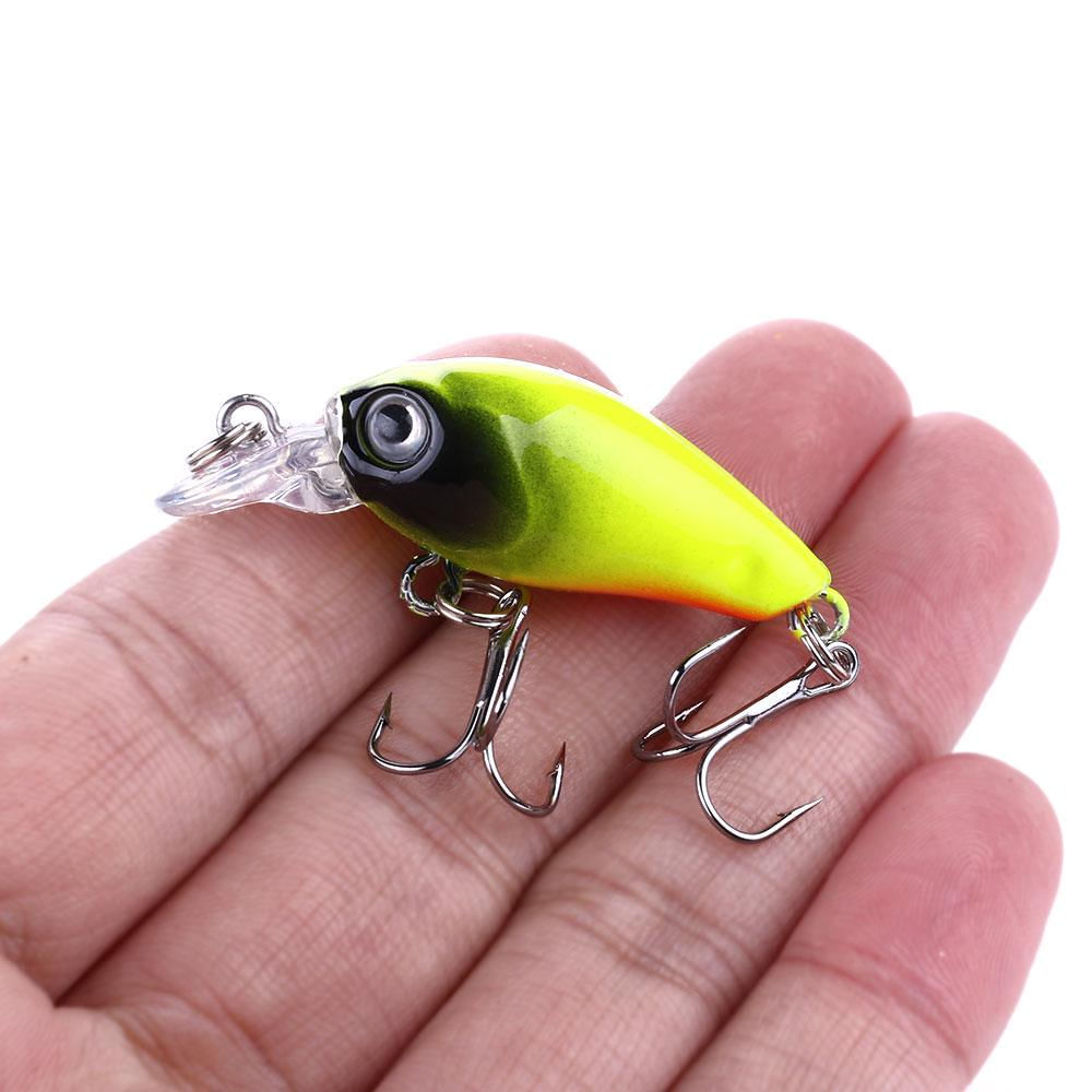 HENGJIA 1pcs Mini Isca de Pesca Crankbait para Trout Bass Pike