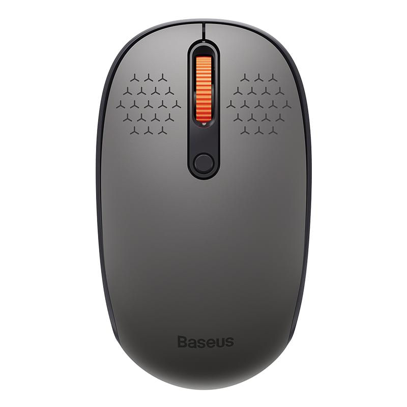 Mouse Sem Fio Bluetooth Baseus 1600DPI Silencioso com Receptor USB Nano rosa