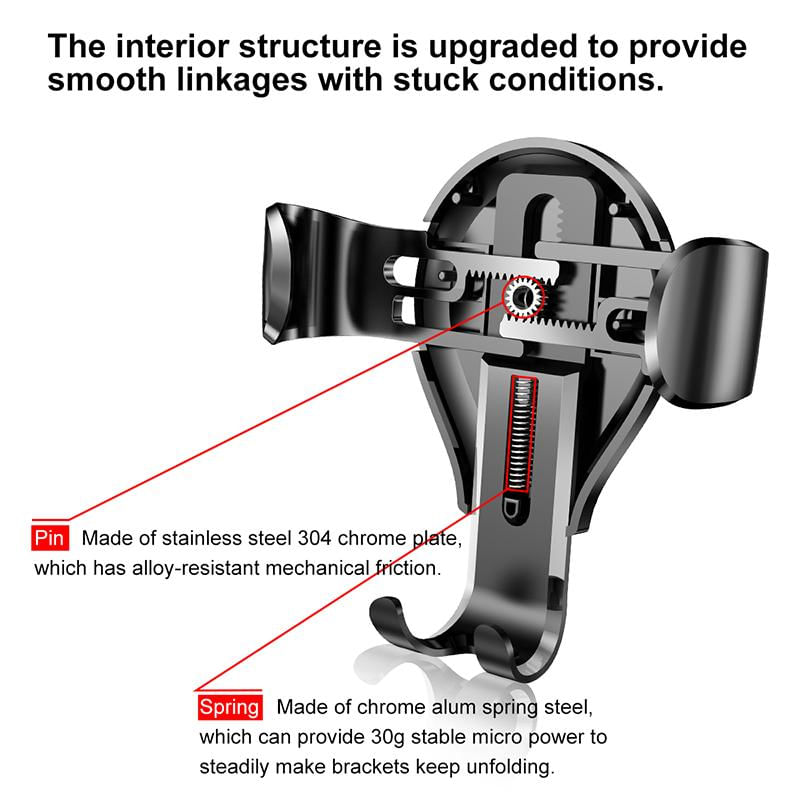 Suporte de Carro Baseus Gravity para iPhone 15 14 13 e Samsung vermelho