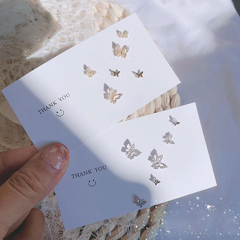 Conjunto de 6 Brincos de Cristal para Mulheres - Acessórios de Festa e Casamento A3