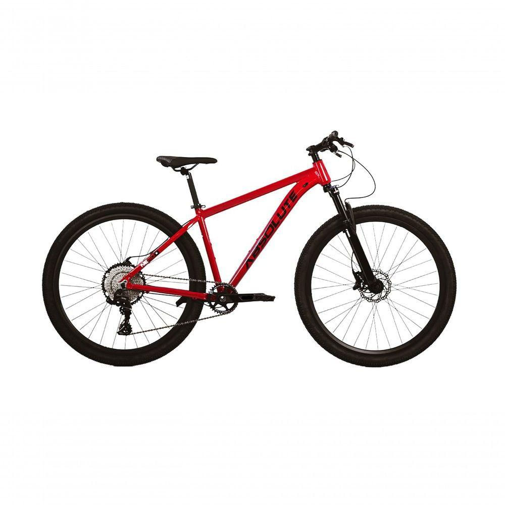 Bicicleta Aro 29 Absolute Nero 5 12v Garfo Trava No Guidão Freios Hidráulicos Vermelho Tam 21