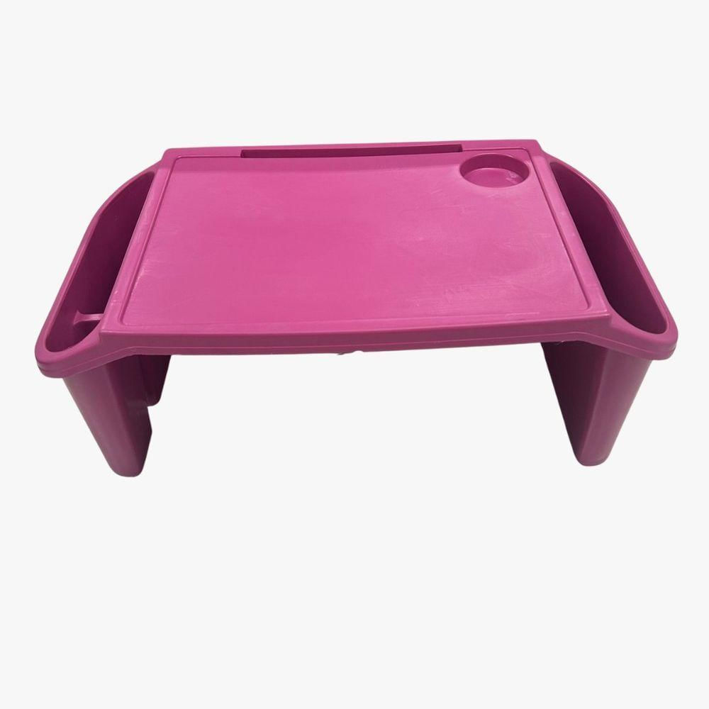 Bandeja Mesa Colo Apoio Comer Refeição Cama Suporte Notebook Rosa