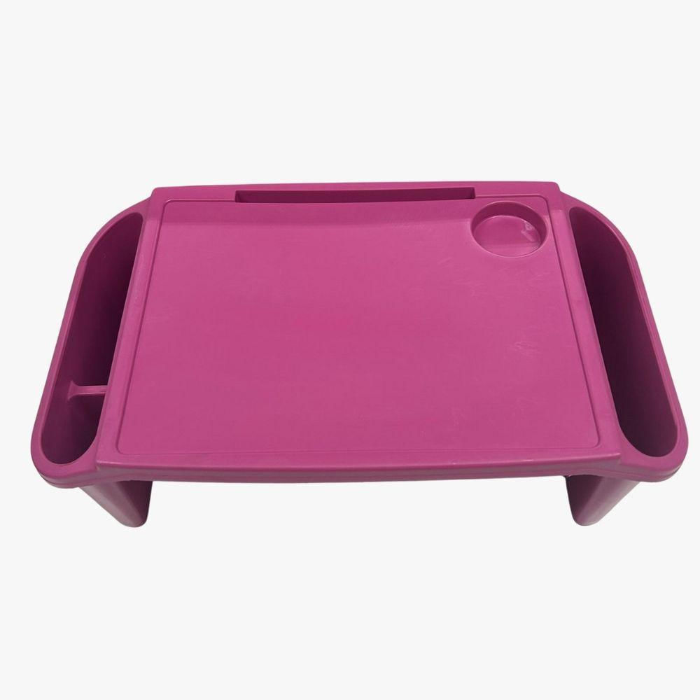 Bandeja Mesa Colo Apoio Comer Refeição Cama Suporte Notebook Rosa