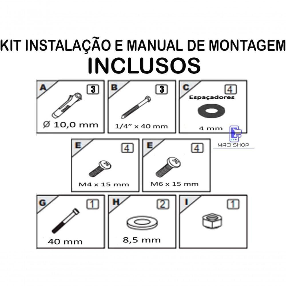 Suporte Tv Led Lcd Tri-articulado 32 39 40 42 43 48 50 55