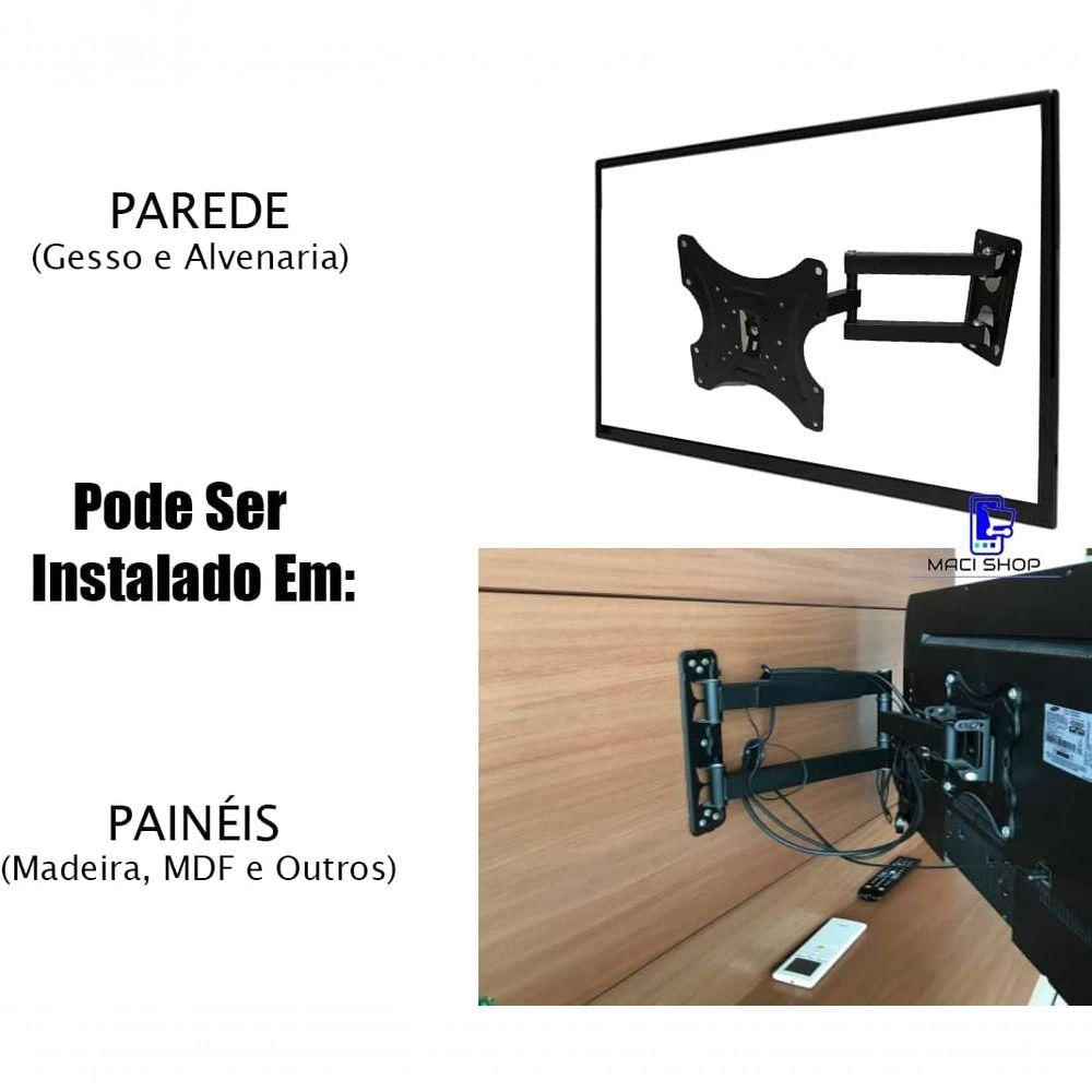 Suporte Tv Led Lcd Tri-articulado 32 39 40 42 43 48 50 55