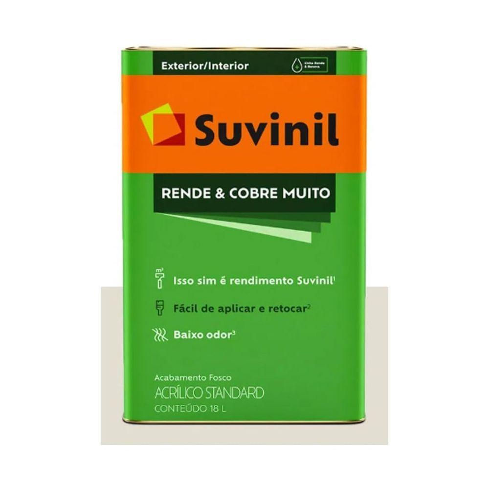 Tinta Suvinil Para Parede Acrilico Rende E Cobre Muito 18l - Branco - 50308441