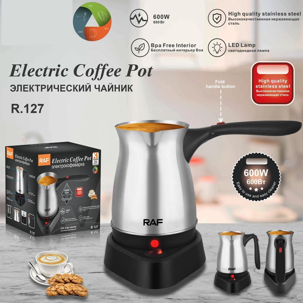 Bule Elétrico de Café Turco em Aço Inoxidável 500ml