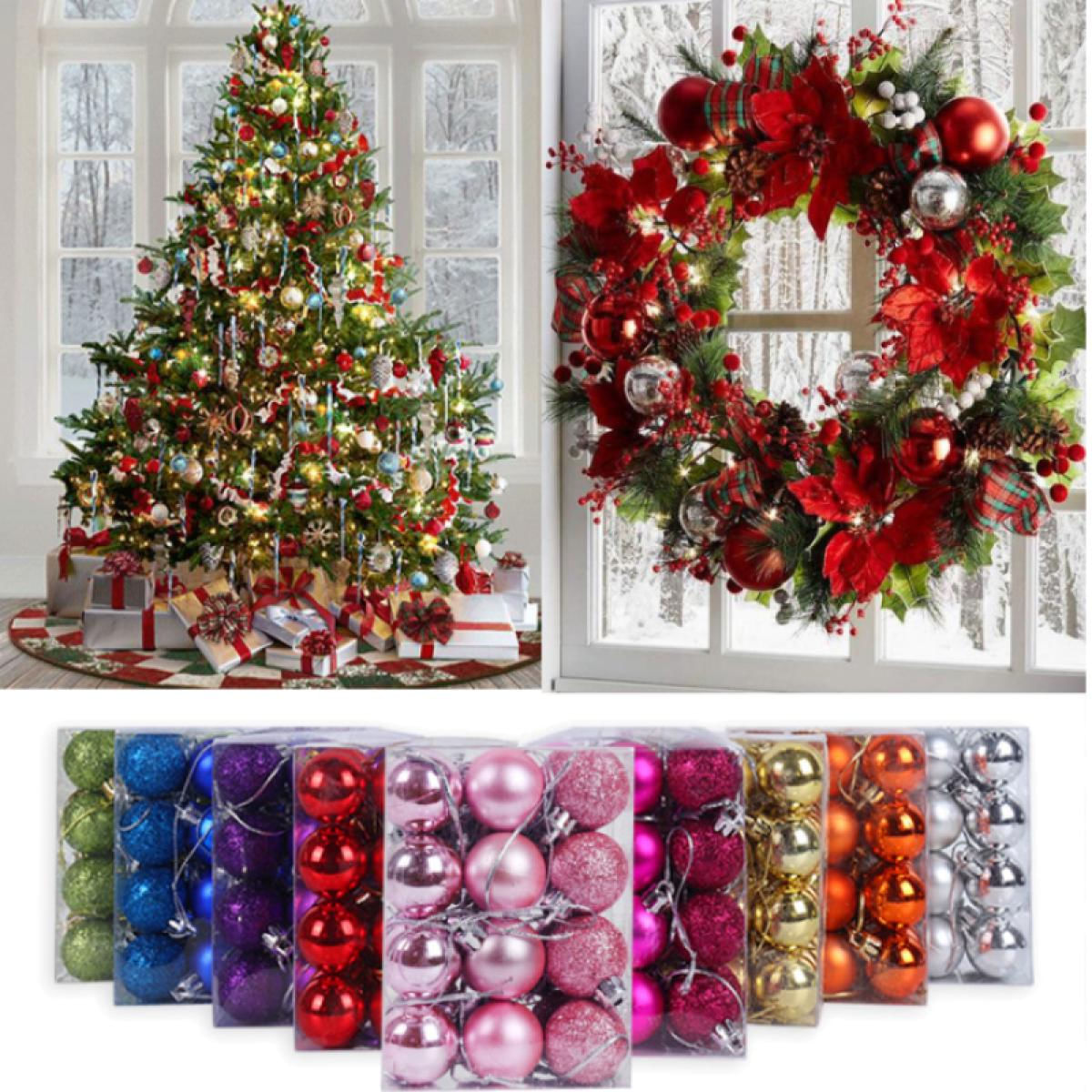 12 peças de Bolas de Natal para Decoração de Árvore