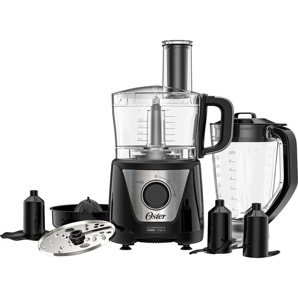 Multiprocessador De Alimentos 7 Em 1 220v Oster Preto