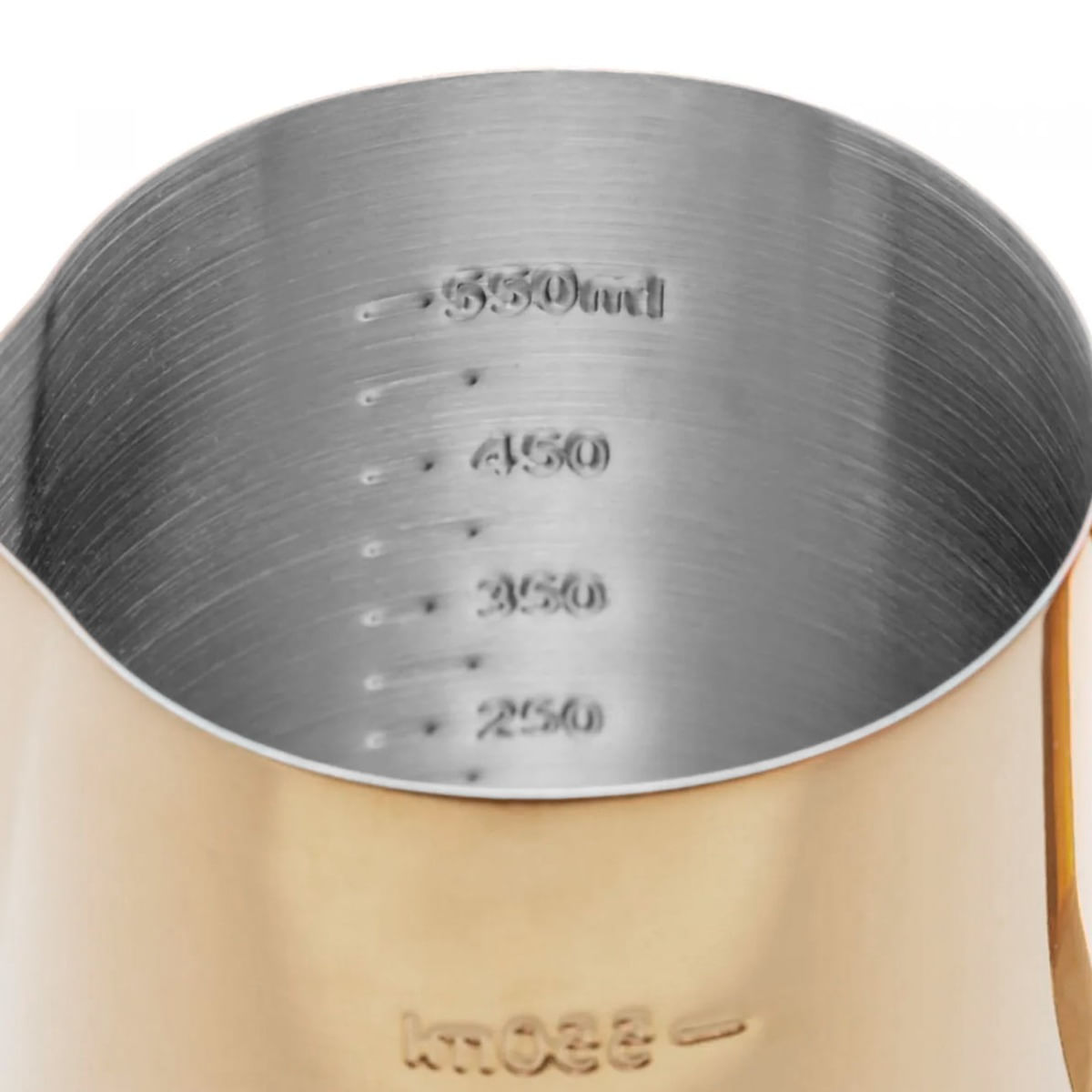 Leiteira Chaleira Bule Dourado Inox Medidor Cafeteria 600ml