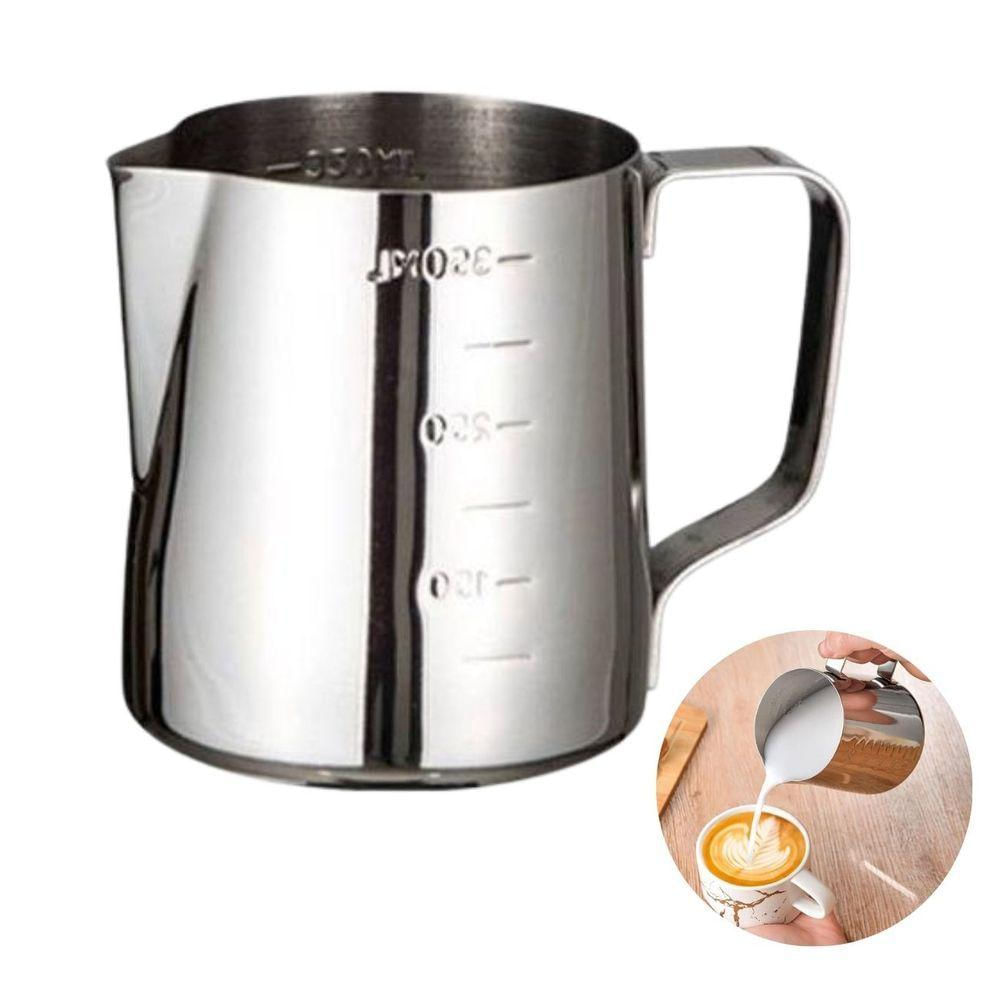 Kit 2 Jarras Barista Inox 350+600 Ml Café Leite