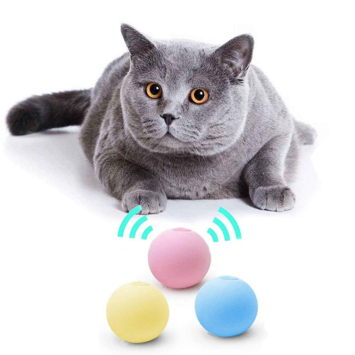 Bola Interativa para Gato com Som e Catnip