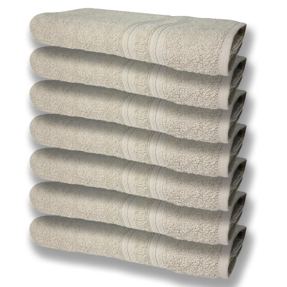 7 Toalhas Grande Super Felpudas e Grossa 80x150 Bege