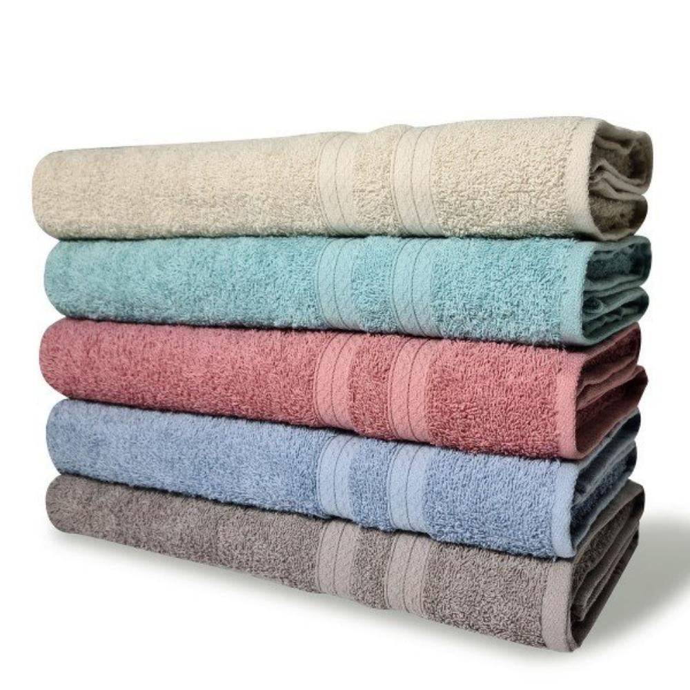 Kit com 6 Toalhas Banho 430g/m² Grande Grossa 80x150cm Lisboa Sortido