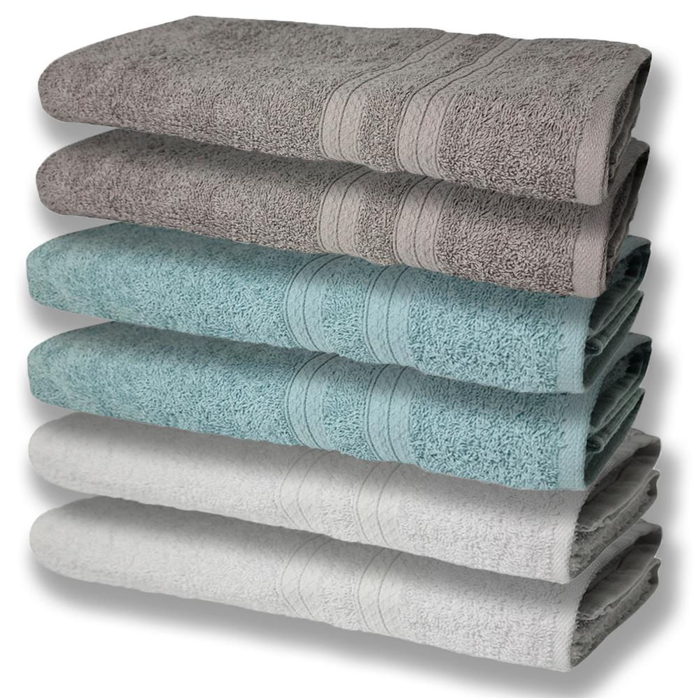 6 Toalhas Grande Super Felpudas e Grossa 80x150 BR+VD+CZ