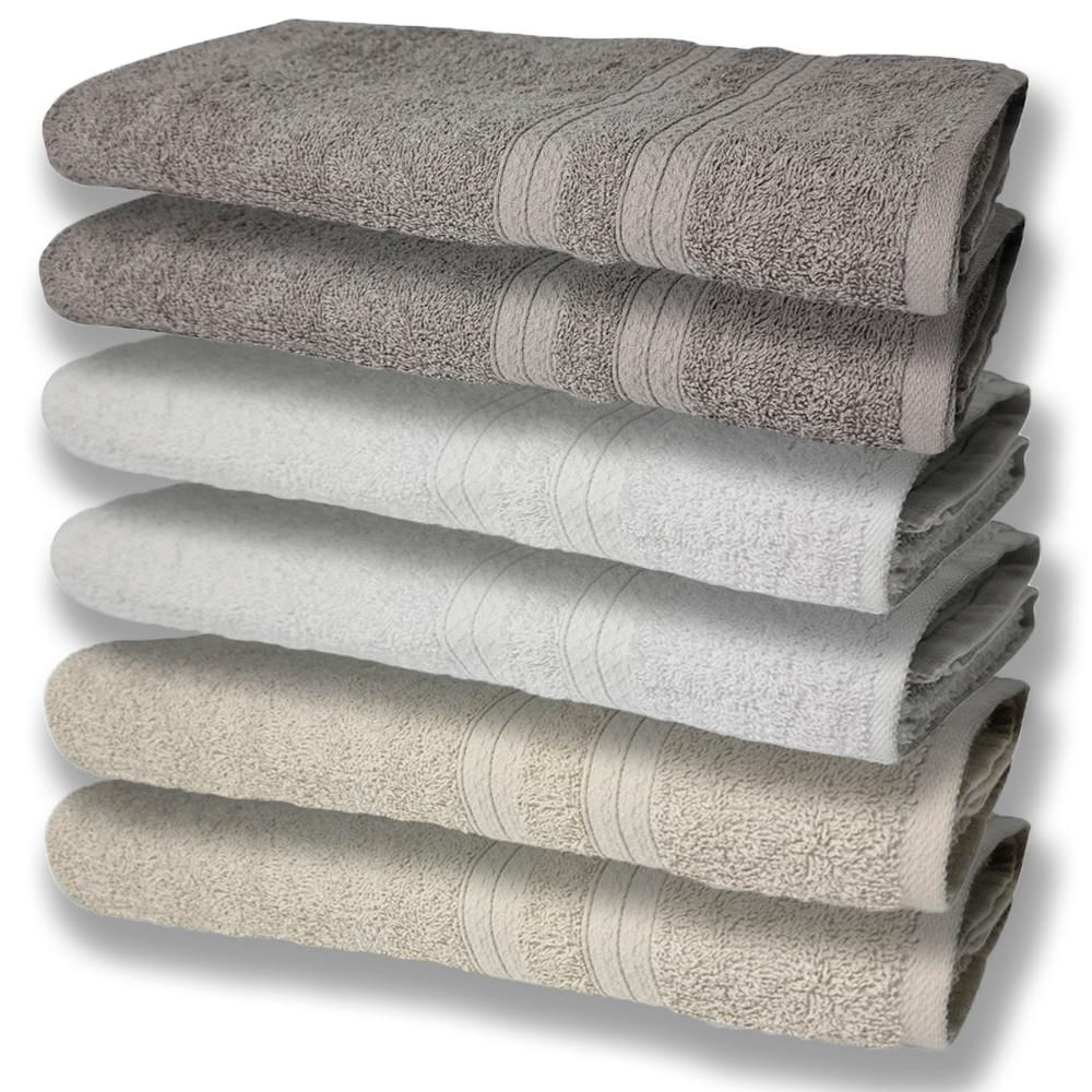 6 Toalhas Grande Super Felpudas e Grossa 80x150 BG+BR+CZ