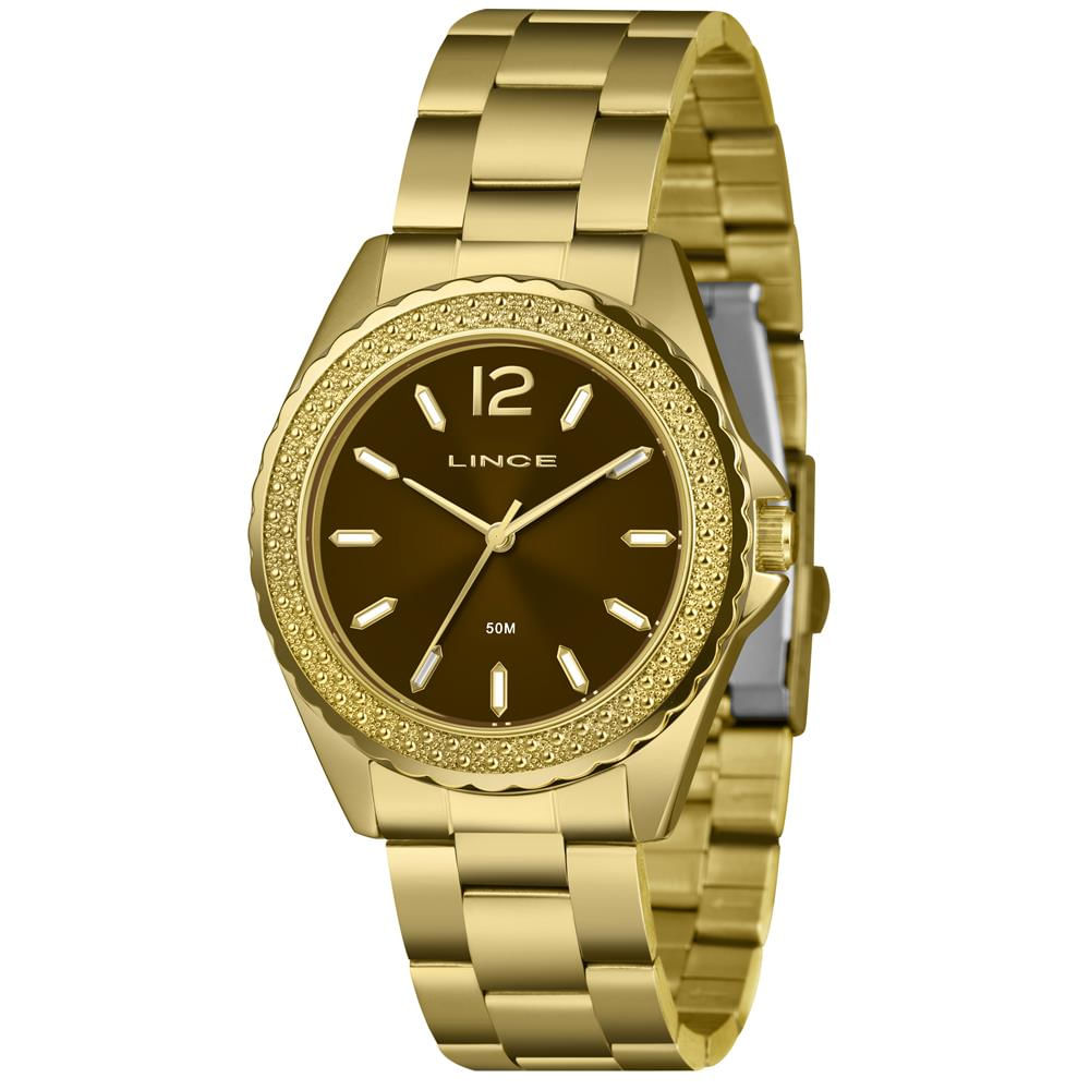 Relógio Lince Feminino Ref: Lrg4780l40 N2kx Casual Dourado