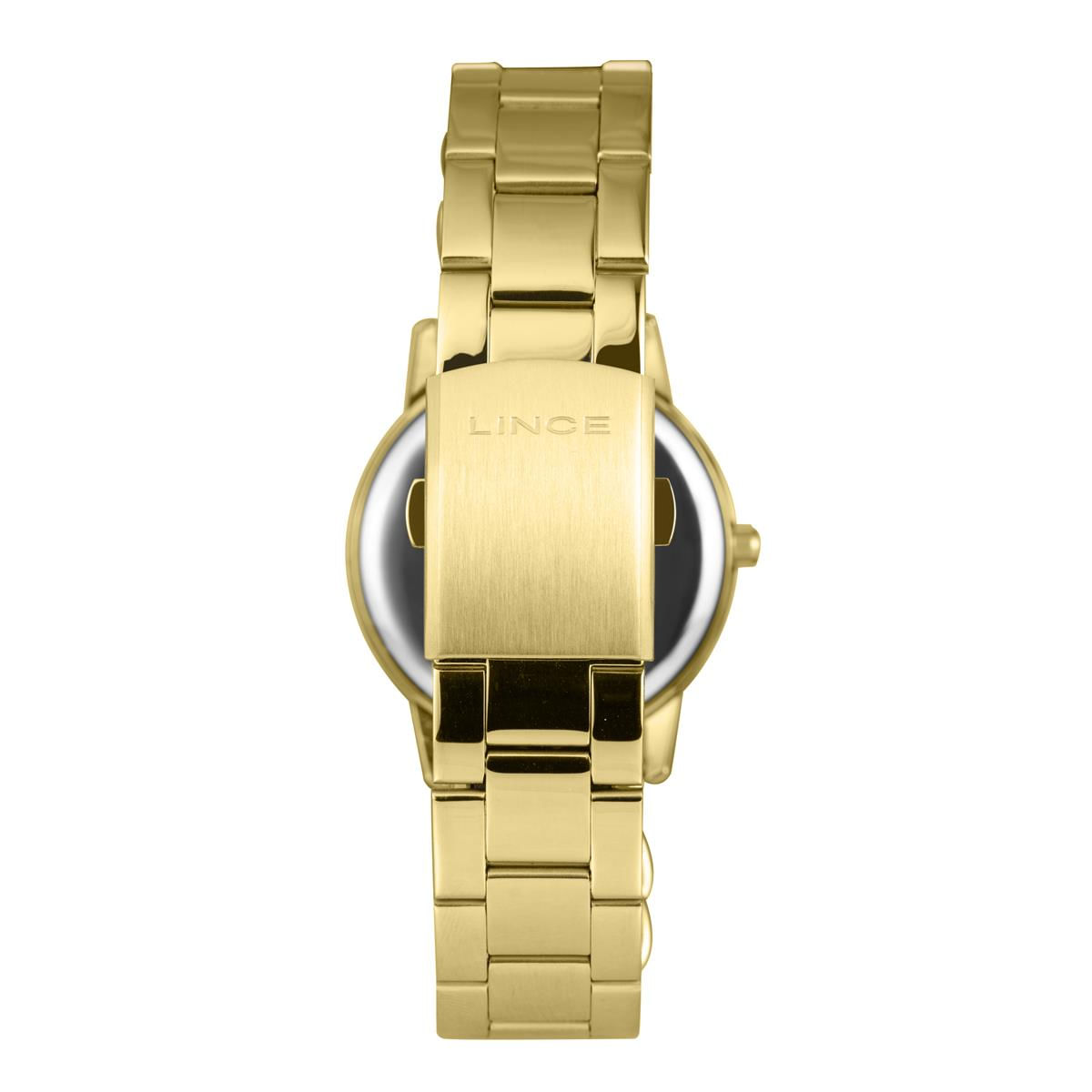 Relógio Lince Feminino Ref: Lrg4773l36 N1kx Bracelete Dourado