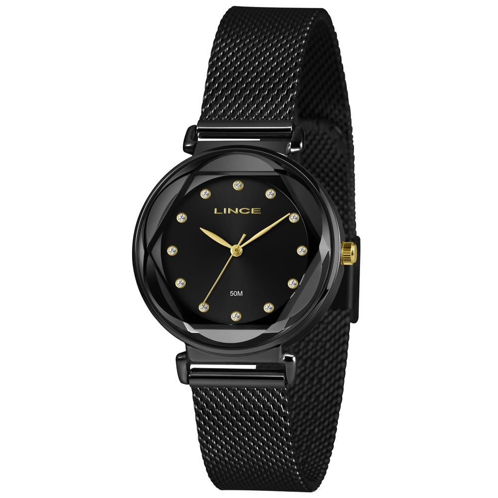 Relógio Lince Feminino Ref: Lrn4807l34 P1px Fashion Mesh Black