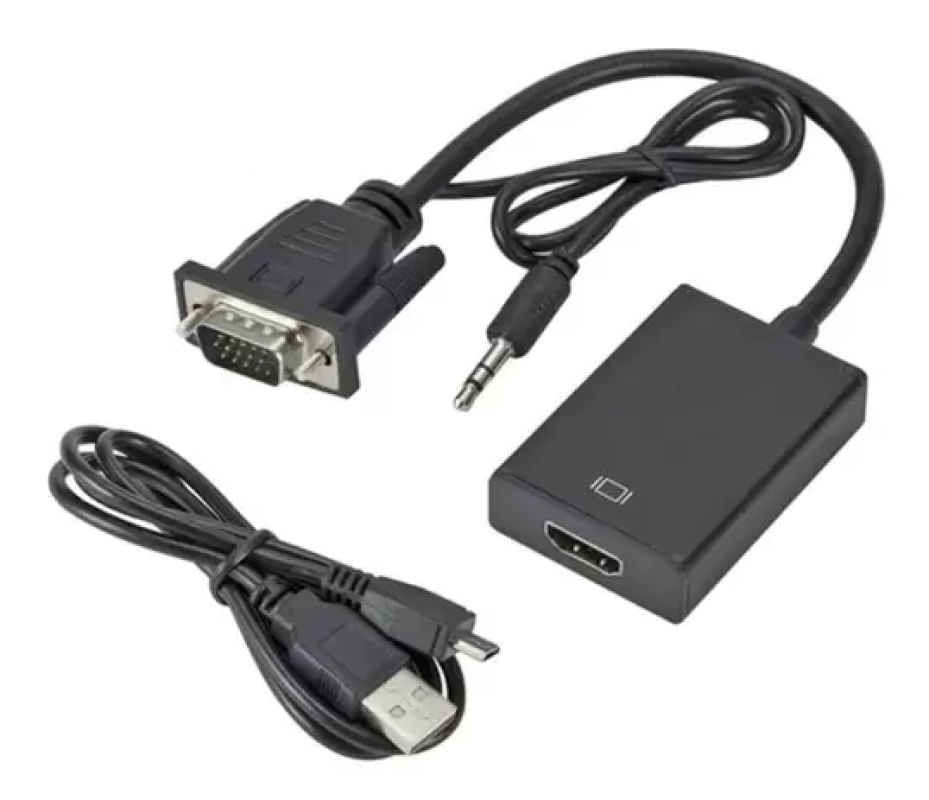 Conversor Vga Macho Para Hdmi Fmea Notebook Pc