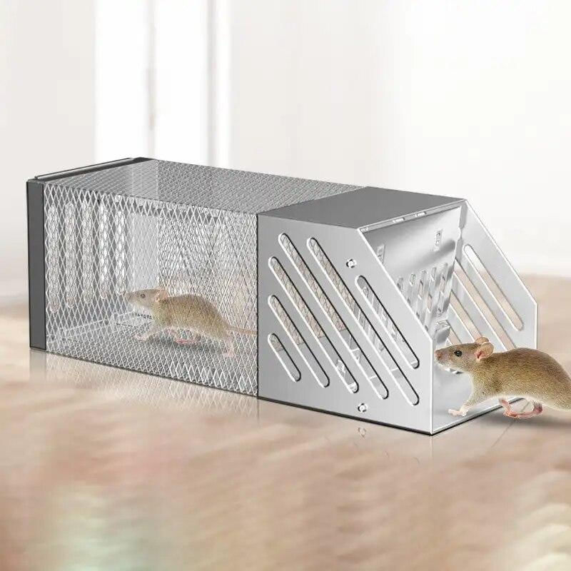 Armadilha de Rato Metálica Reutilizável para Ambientes Internos e Externos