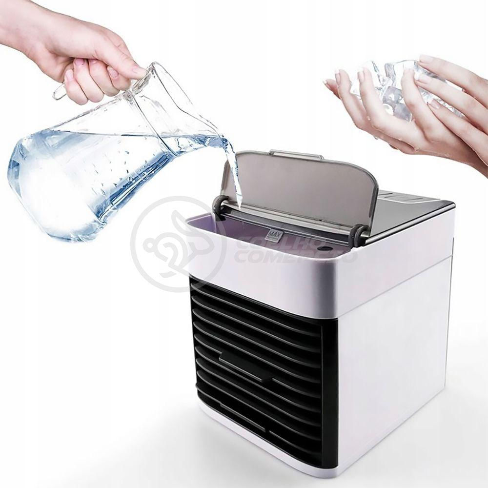 Ar Condicionado Portátil Arctic Air Cooler Umidificador Climatizador Luz Led 7 Cores Rgb