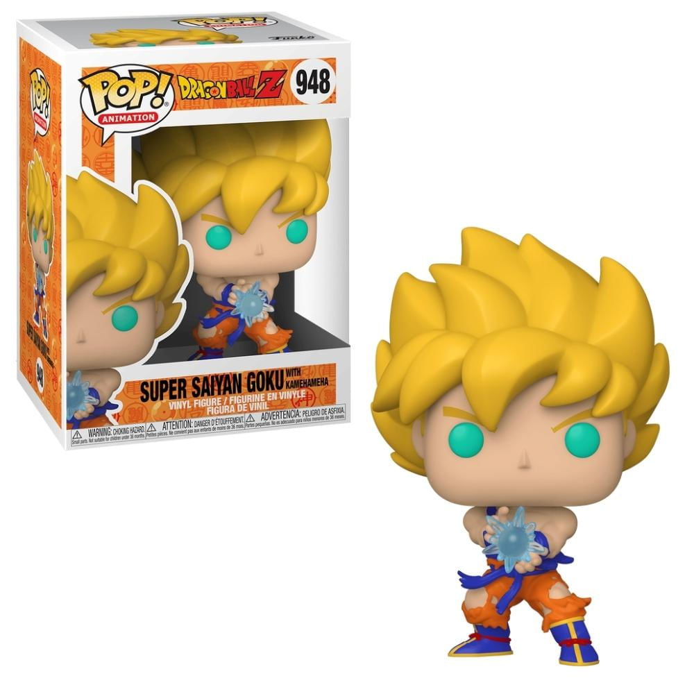 Boneco Funko Pop! Dragon Ball Z Goku Super Saiyan Kamehameha