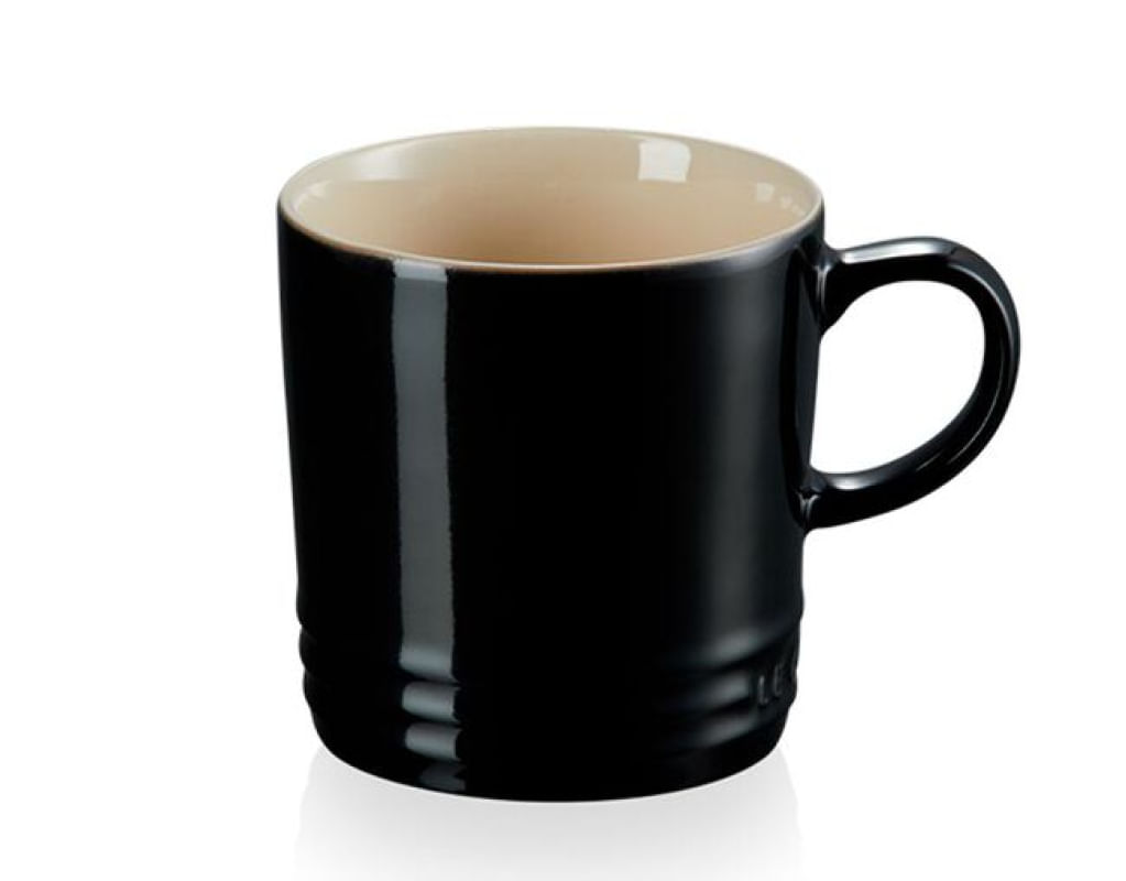 CANECA LE CREUSET CHÁ 350ML BLACK ONYX 70302351400002