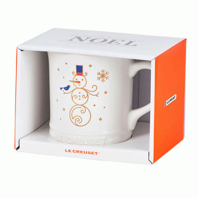 CANECA LE CREUSET SEATTLE BONECO DE NEVE BRANCO 400ML 80317400101430