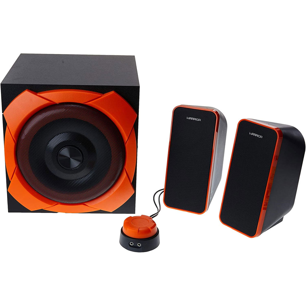 Caixa de Som Gamer Grande 2.1 Warrior Preto e Laranja - Multilaser