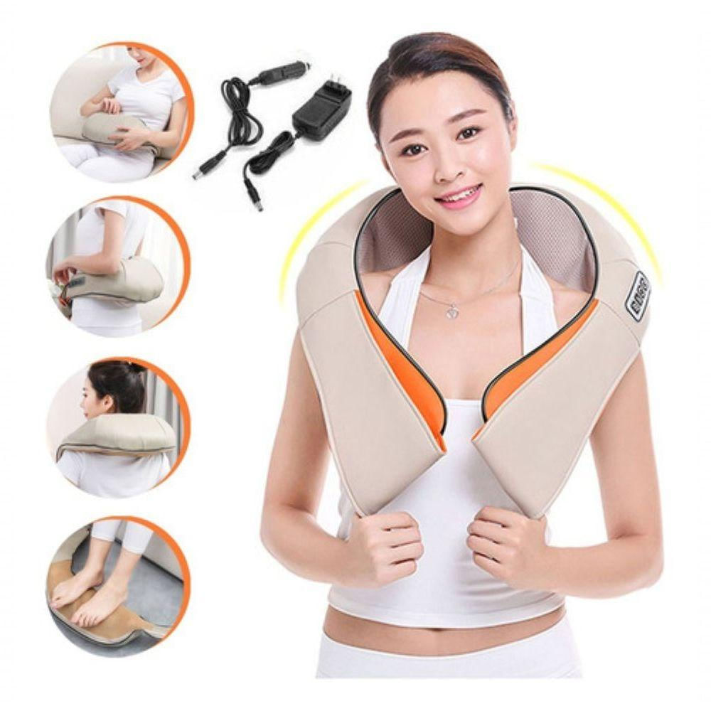 Colete Shiatsu Pescoço Massageador Cervical Ombros Lombar