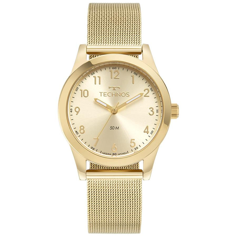 Relógio Technos Feminino Ref: 2035mus/1x Elegance Dourado