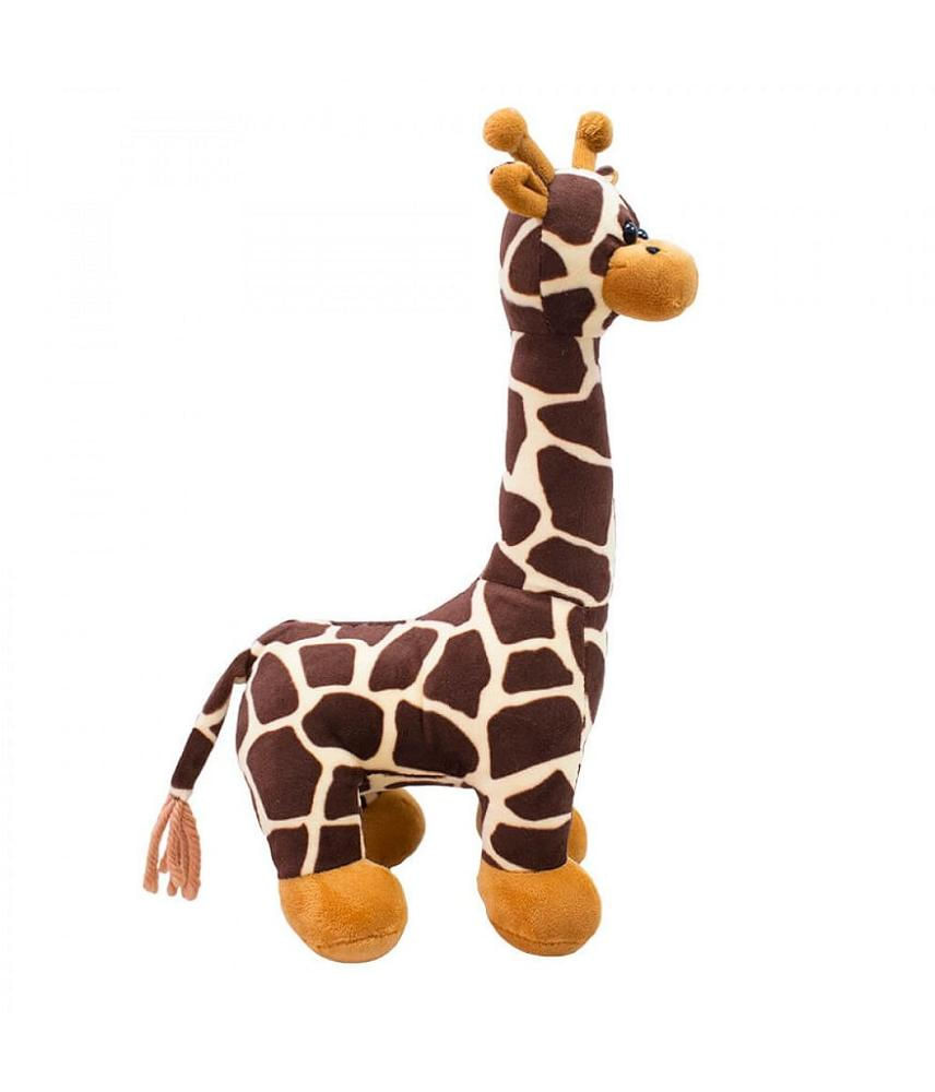 Girafa de Peúcia Em Pé 34cm de Altura