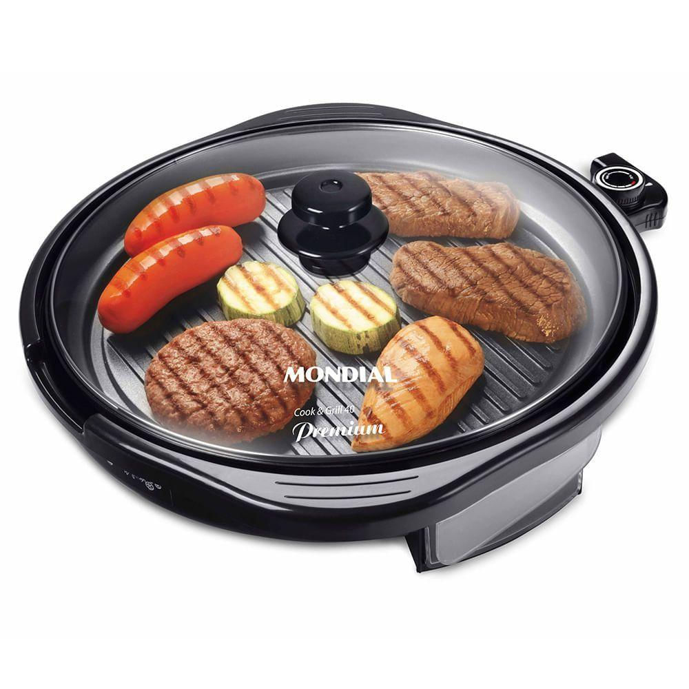 Grill Redondo Mondial Cook & Grill 40 G-03 Grill-220v-preto 220V