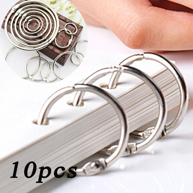 10PCS Conjunto de Argolas Metálicas para Binder