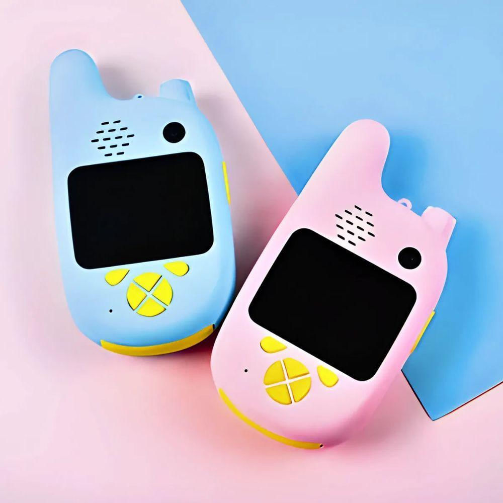 Par Walkie Talkie Infantil Com Câmera Digital Para Crianças Profissional