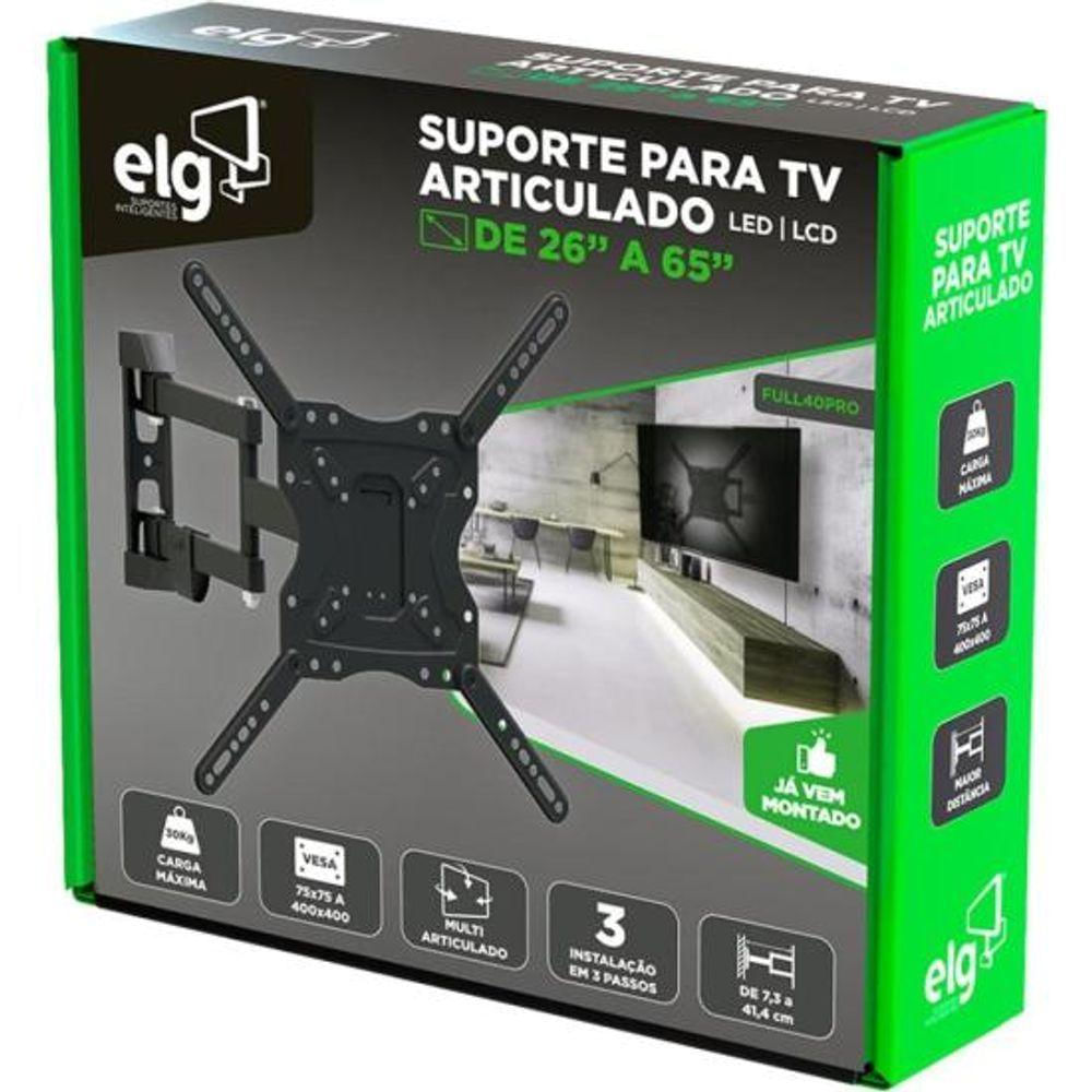 Suporte Articulado Para Tv 26"-65" Full40_pro Elg