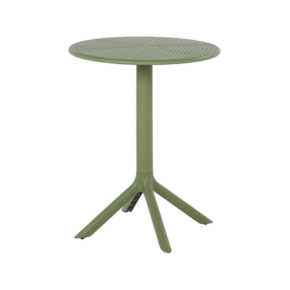 Mesa Área Externa Marina Tampo Redondo 60cm em PU verde G56 - Gran Belo