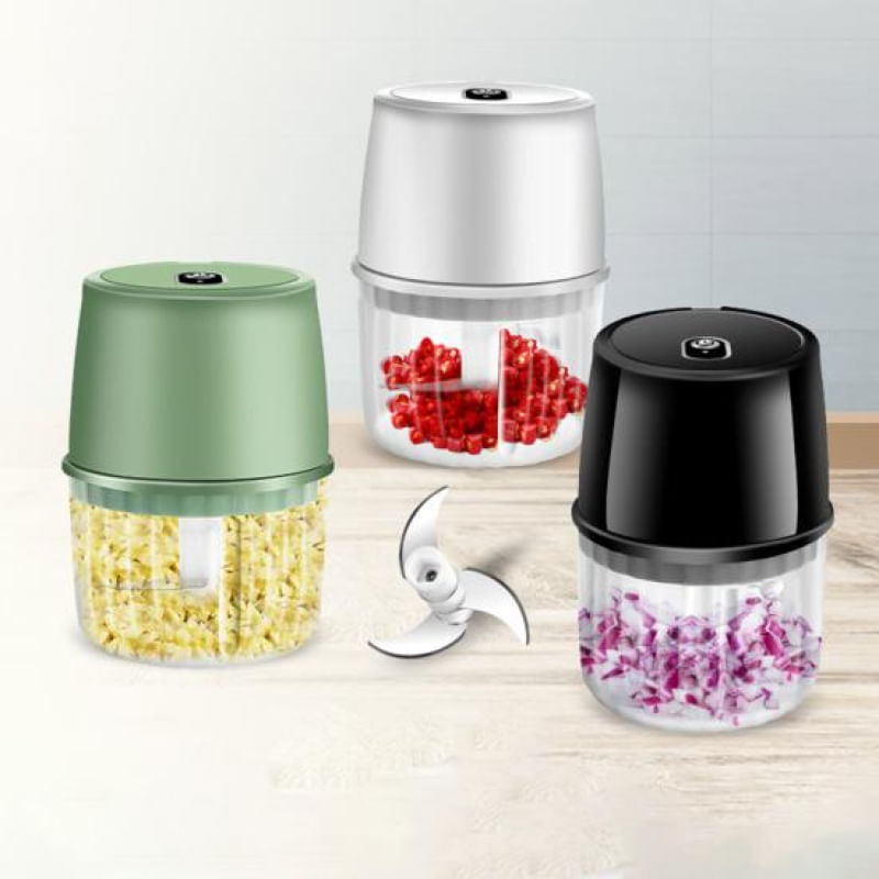 Mini Processador Elétrico de Alimentos 250ML com USB