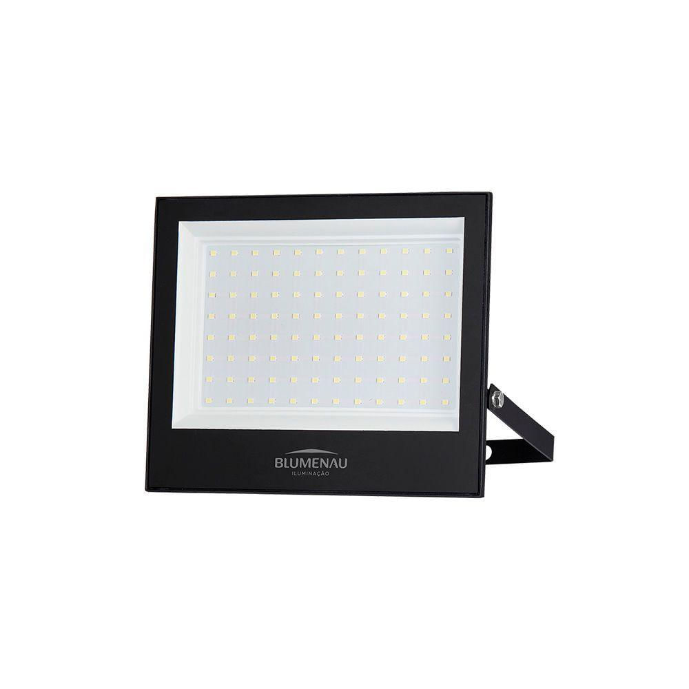 Refletor Blumenau Led Play 100w Preto Bivolt 6500k Luz Branca