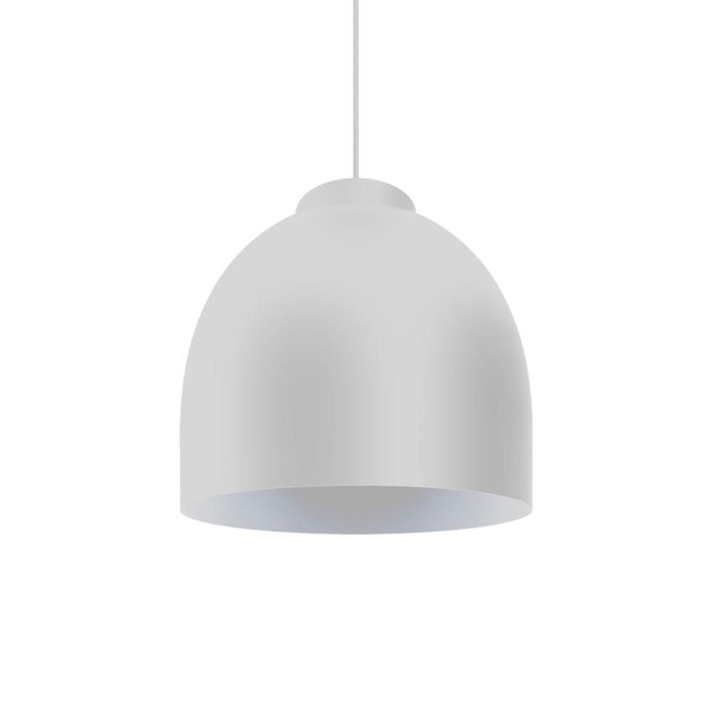 Lustre Pendente Blumenau Blum E27 Bivolt Branco Fosco