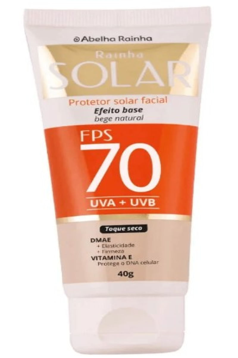 Protetor Solar Facial FPS70 Cor Bege Natural  40g AR (3427)