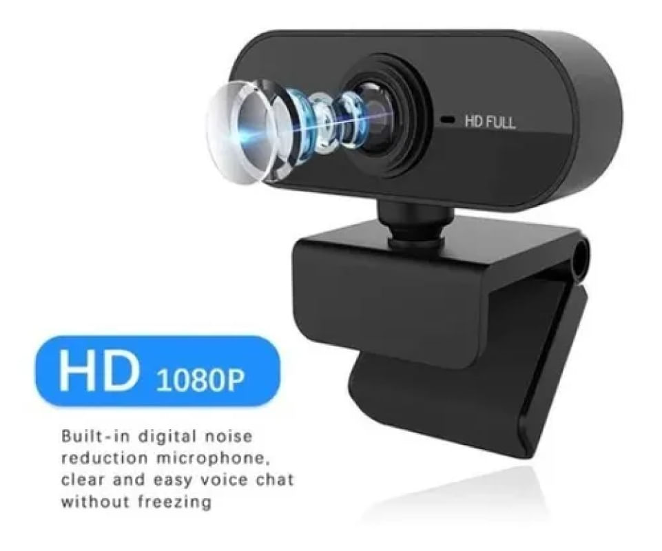 Webcam Full Hd 1080p Usb Câmera Stream Live Alta Resolução